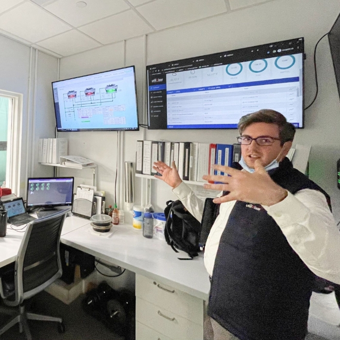 Ed Harvey Lead Engineer on-site at a NYC hospital