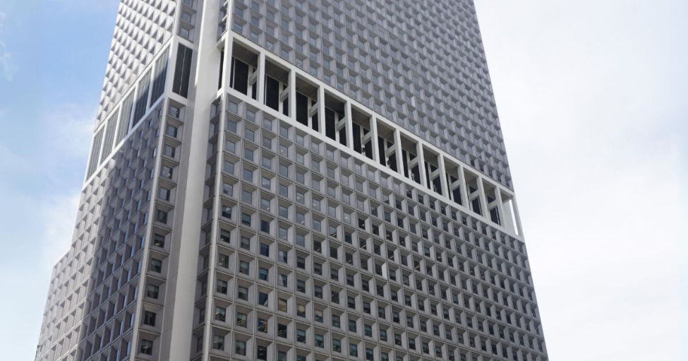 One New York Plaza building in New York with many windows, photo credit Andrew Milligan